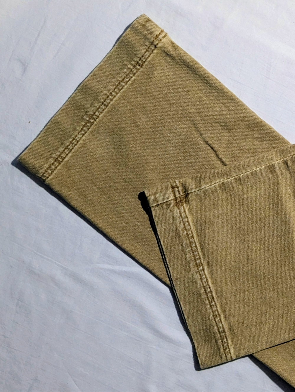 Maeve By Anthropologie Tan Colette Cropped Wide-Leg Relaxed-fit High-Rise Pants - Picture 6 of 12